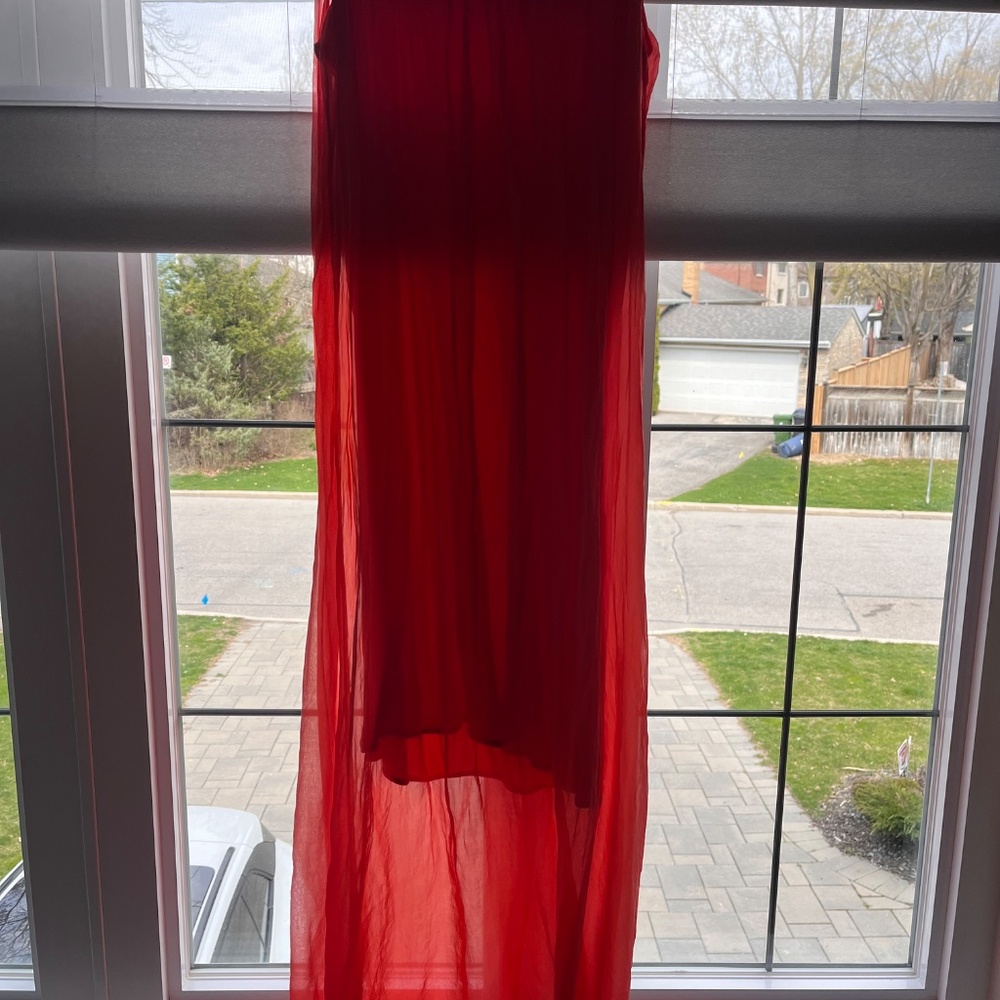 Sheer Layered dress with jersey lining.